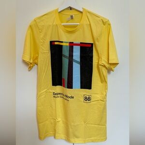 Depeche Mode Medium Yellow Tee T-Shirt Men’s NEW